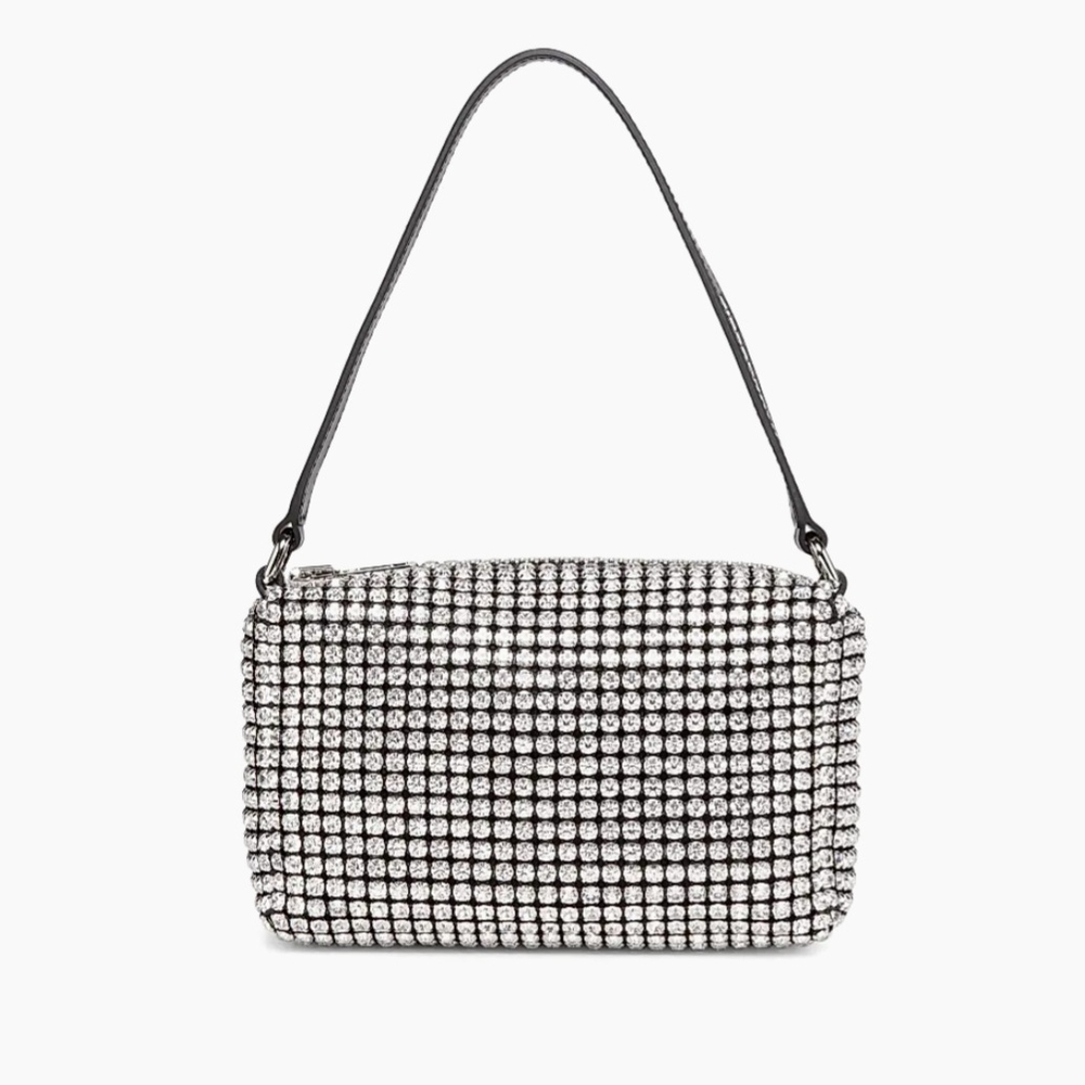 Alexander Wang Silver Shoulder Bag with Modern Silhouette
